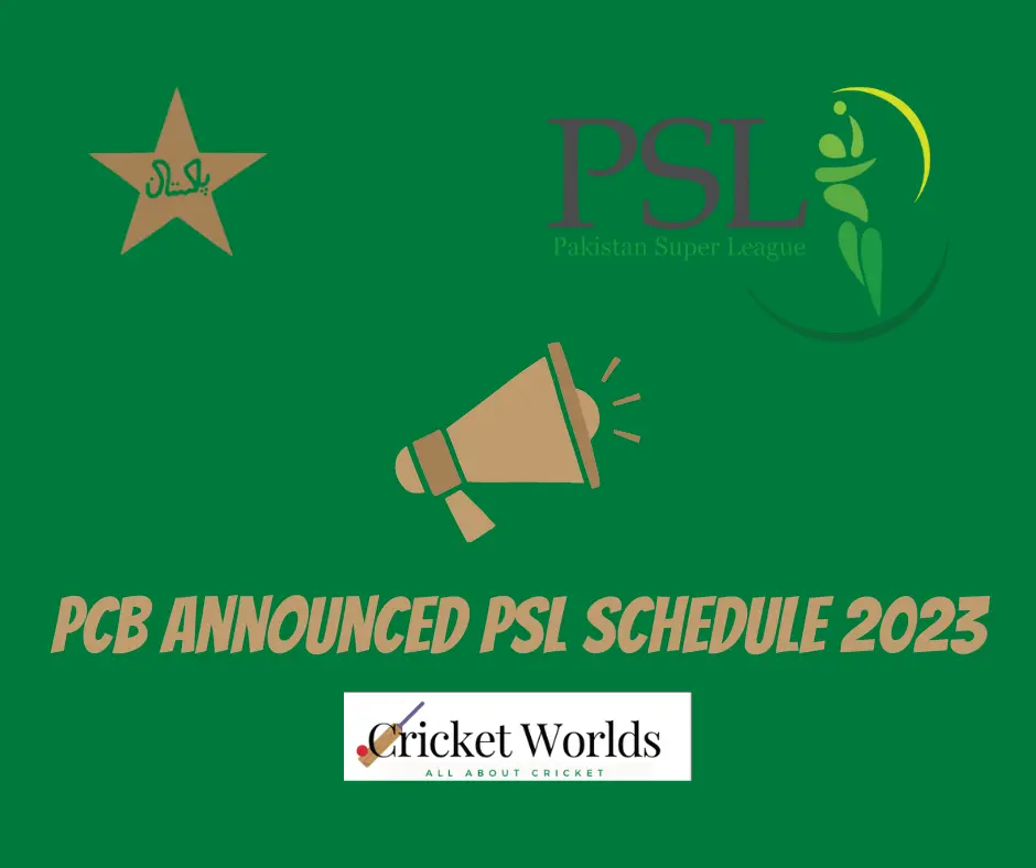 Pcb Announced Psl Schedule Cricket Worlds