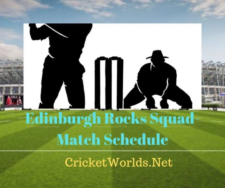 Edinburgh Rocks Squad-Match Schedule