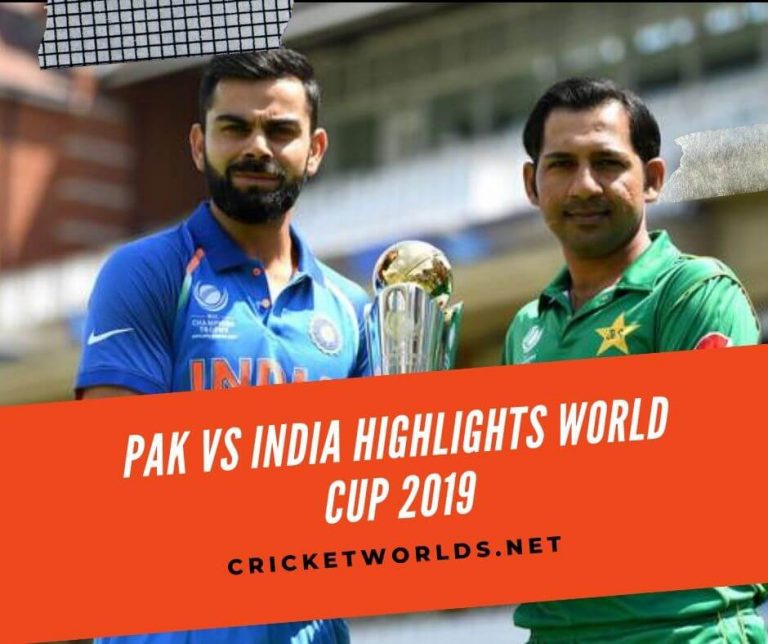 Pak Vs India Highlights World Cup 2019