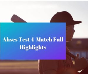 ashes test 4 match