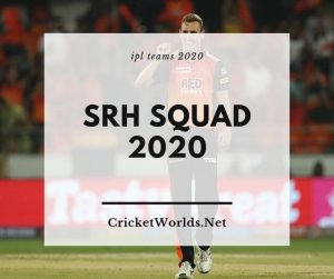 SRH Squad 2020