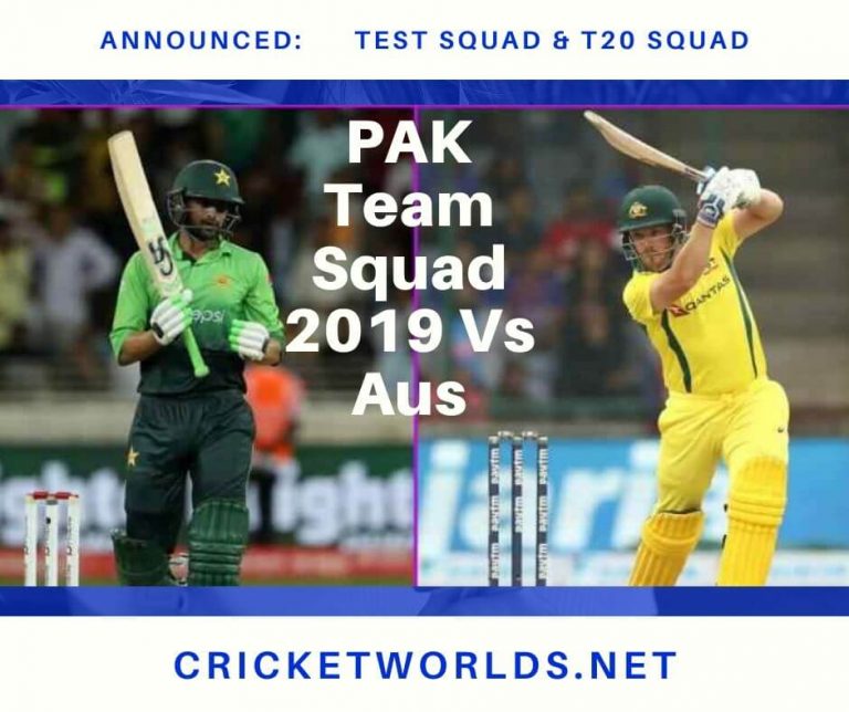 Pakistan Team Squad Announced For Australia T20 & Test Series