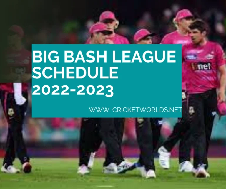 Big Bash League 2024 Schedule,Date Time,Fixtures, Venue