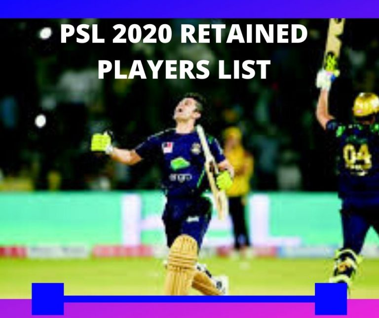 PSL 2022 Retained Players List