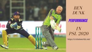 ben dunk performance in psl