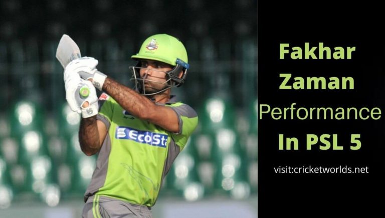 Fakhar Zaman Performance In PSL 2022
