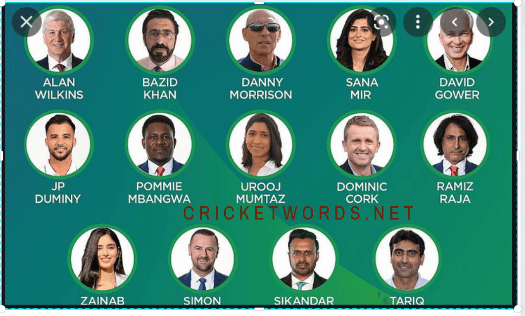 PSL 9 Commentators Panel PSL 2024 Cricket Worlds