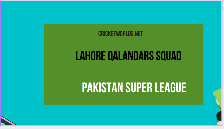 Lahore Qalandars Squad 2024 PSL 9 [CONFIRMED]