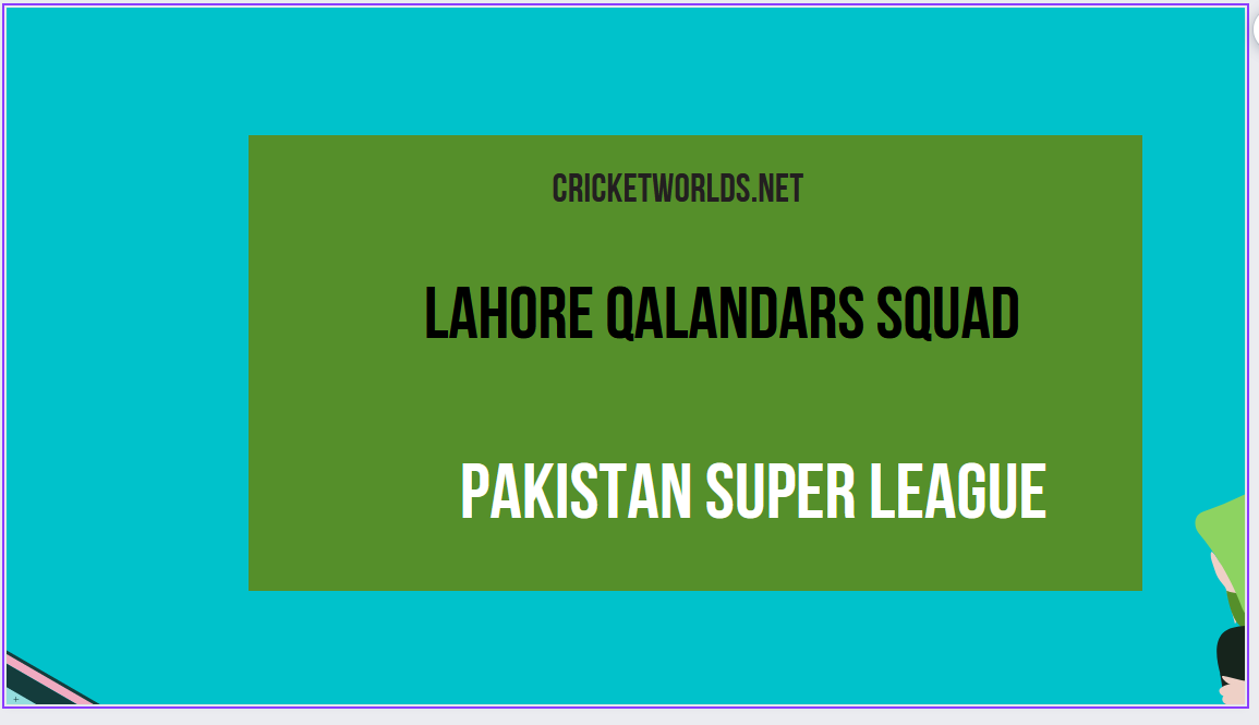Lahore Qalandars Squad 2023 