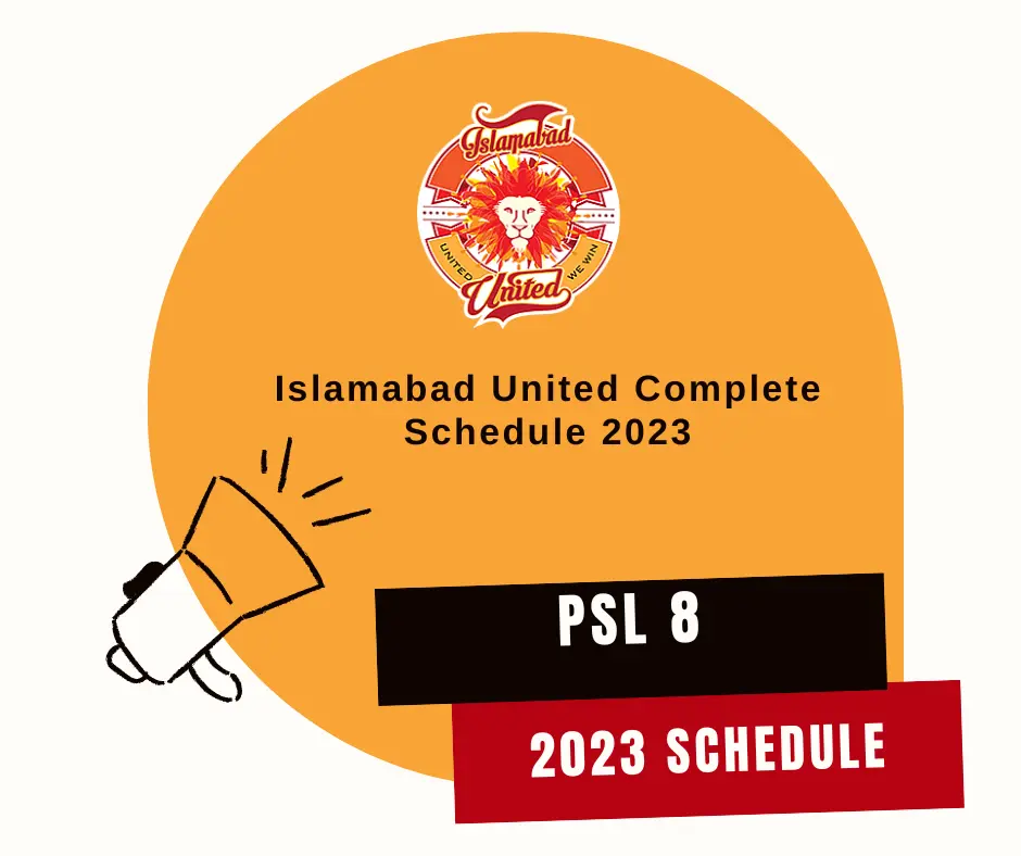 Islamabad United Complete Schedule 2024