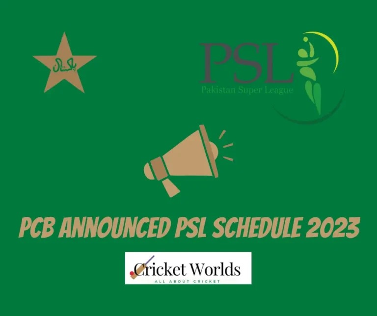 PCB announced PSL schedule 2023