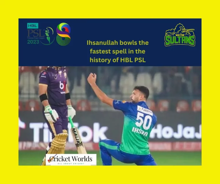 Ihsanullah bowls the fastest spell in the history of PSL