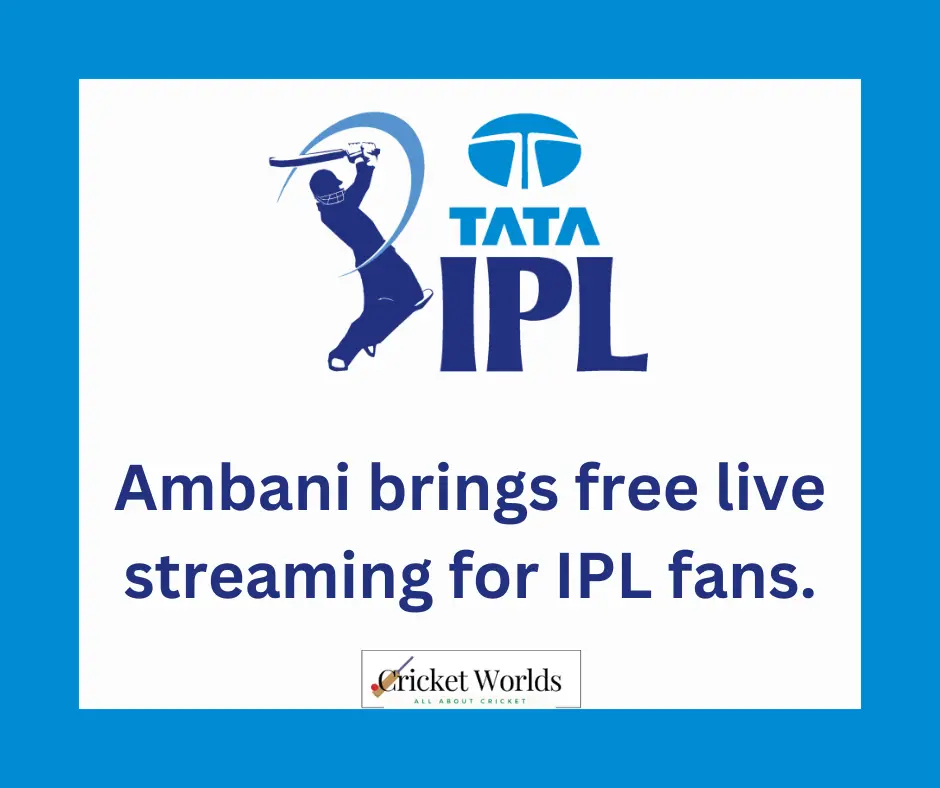 Ambani brings free live streaming for IPL fans