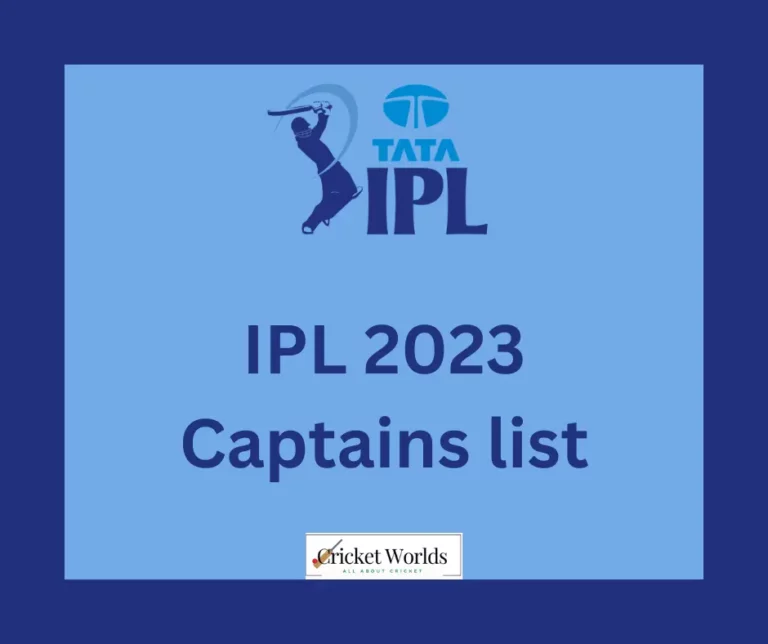 IPL Captains list 2023