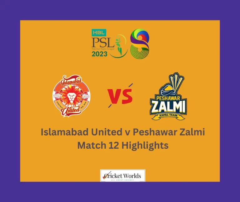 Islamabad United Vs Peshawar Zalmi 2023 Live Streaming – PSL Semi Final – Highlights