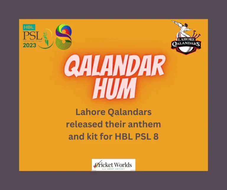 Lahore Qalandars kit for HBL PSL 8  – With Anthem Song -Video