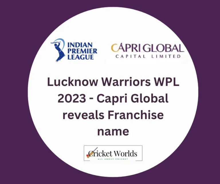 Lucknow Warriors WPL 2023 Team – Player