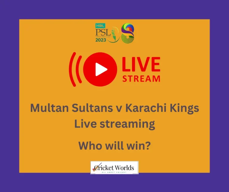 Multan Sultans vs Karachi Kings Live streaming 2023 – PSL 8 today Match