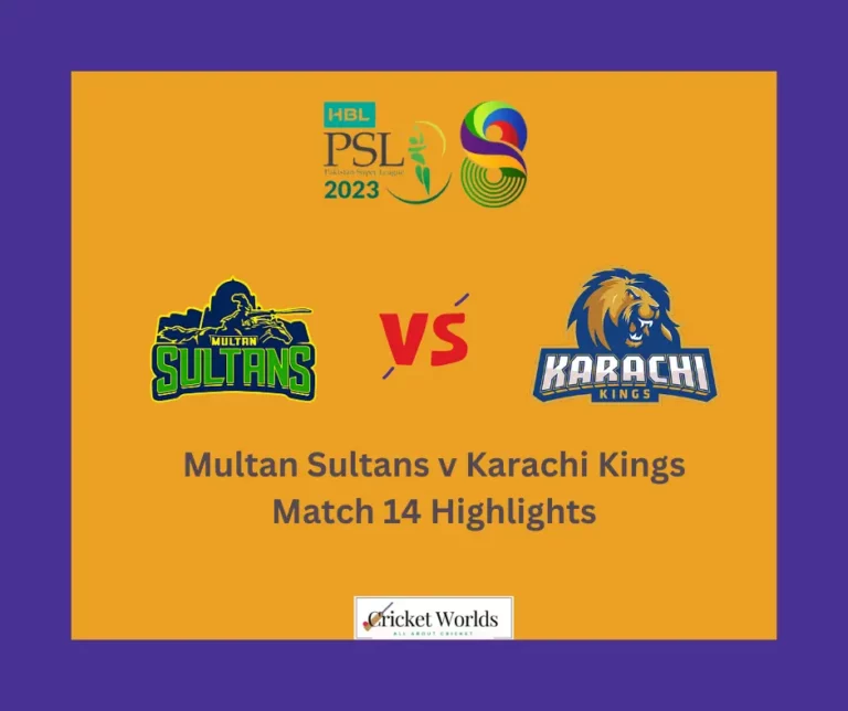 Multan Sultans v Karachi Kings Match 14 Highlights