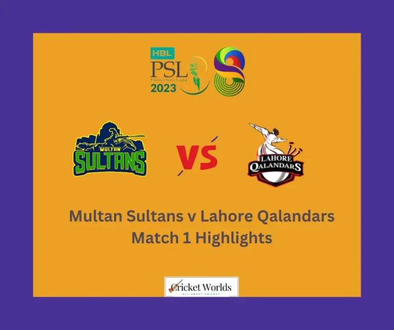 Multan Sultans v Lahore Qalandars Match 1 Highlights