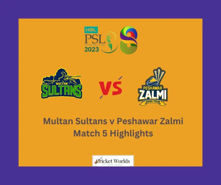 Multan Sultans v Peshawar Zalmi Match 5 Highlights