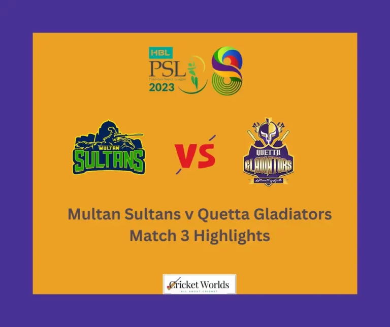 Multan Sultans v Quetta Gladiators Match 3 Highlights
