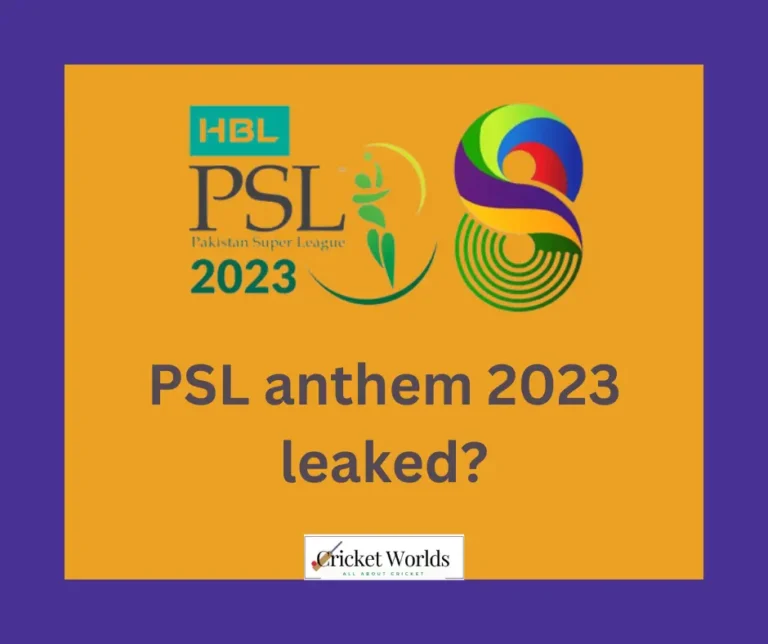 PSL anthem 2023 leaked?