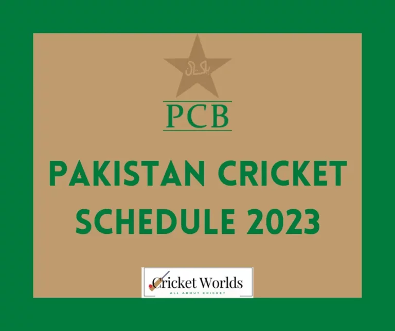 Pakistan Cricket Schedule 2023 PDF – PCB
