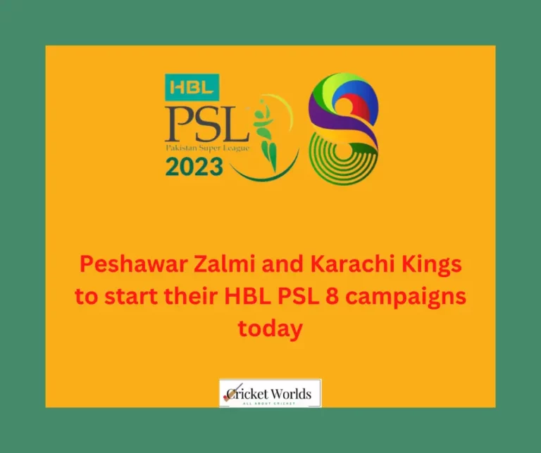 Peshawar Zalmi and Karachi Kings to start their HBL PSL 8 campaigns today