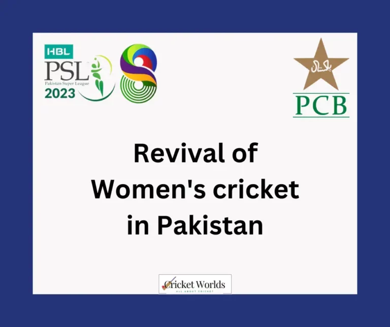 Revival of Women’s cricket in Pakistan