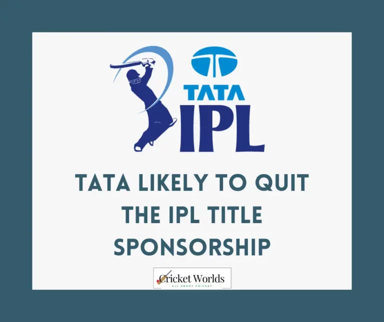 IPL 2024 Title: TATA likely to quit the Sponsorship