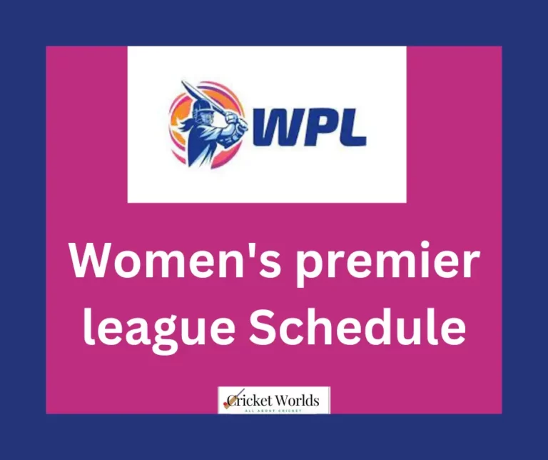 WIPL Schedule 2024 -Women’s Premier League