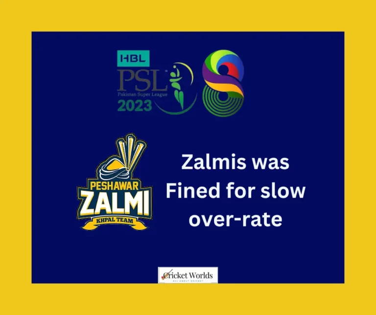 Zalmi fined for slow over-rate
