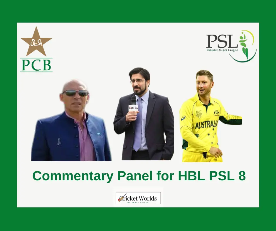 Commentary Panel for HBL PSL 2024