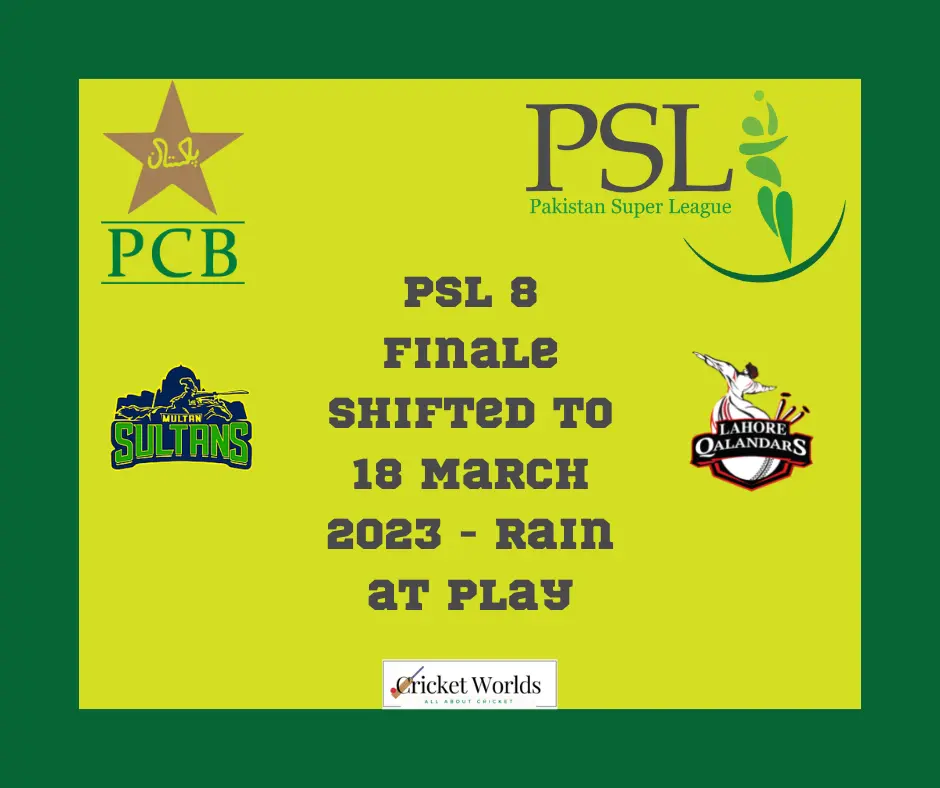 PSL 8 Finale shifted to 18 March 2023 - Watch the match live