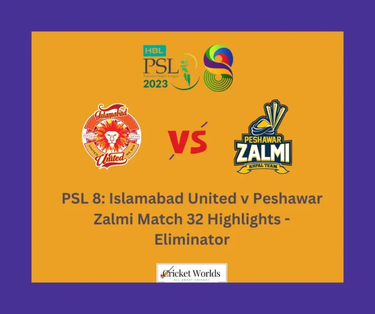 PSL 8: Islamabad United v Peshawar Zalmi Match 32 Highlights – Eliminator