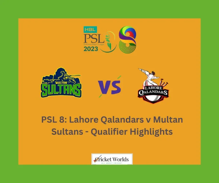 PSL 8: Lahore Qalandars v Multan Sultans – Qualifier Highlights