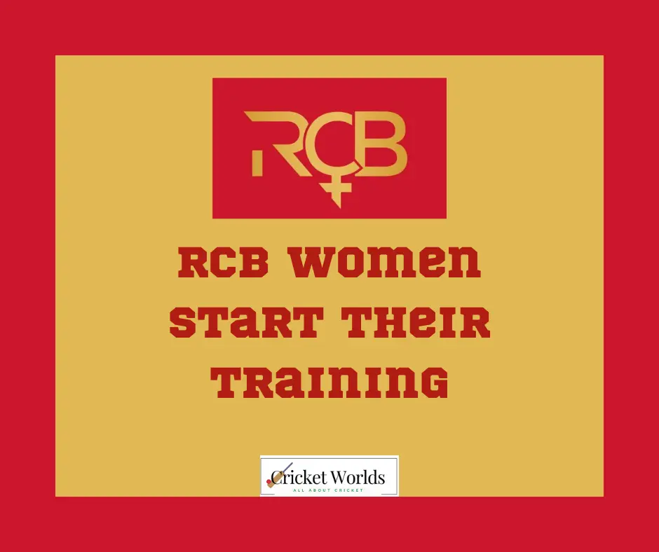 RCB women start their training 2024 news Update