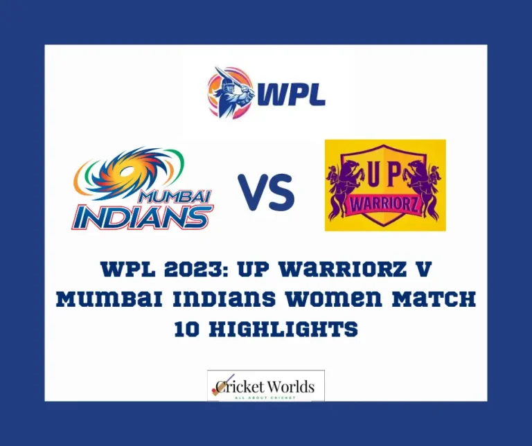 WPL 2023: UP Warriorz v Mumbai Indians Women Match 10 Highlights