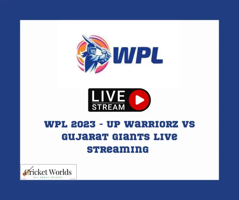 WPL 2023 – UP Warriorz vs Gujarat Giants live streaming