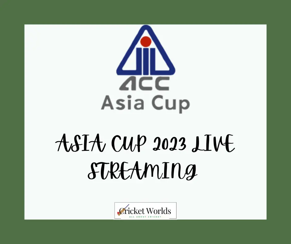 Asia Cup 2023 live streaming