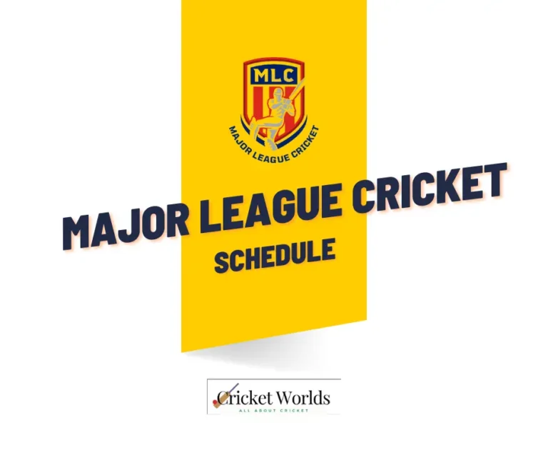 Major League Cricket Schedule 2023