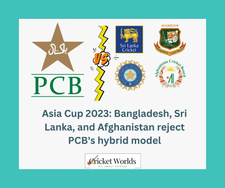 Asia Cup 2023: Bangladesh, Sri Lanka, and Afghanistan reject PCB’s hybrid model