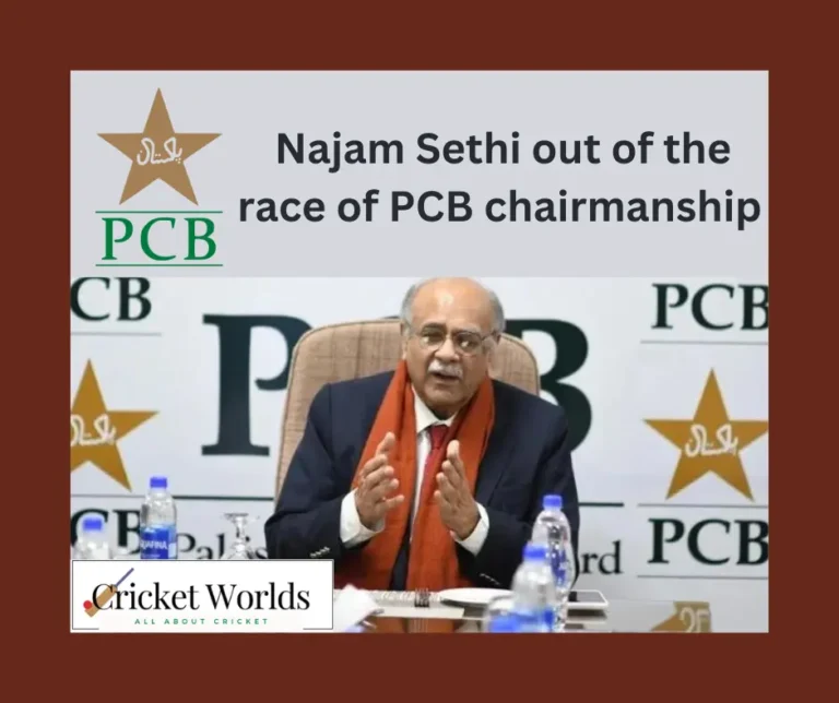 Najam Sethi out of the race of PCB chairmanship