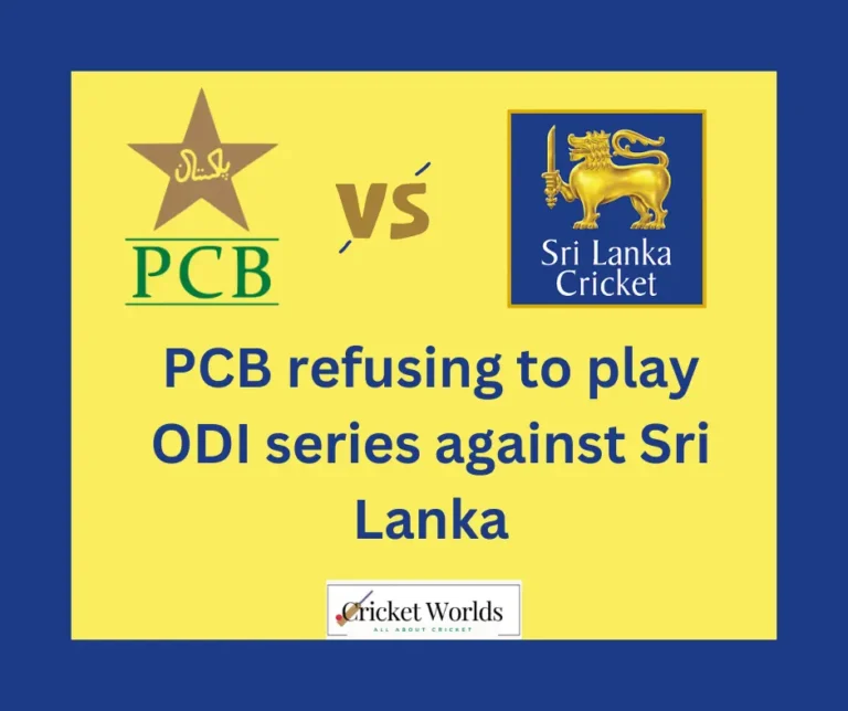 PCB refusing to play ODI series against Sri Lanka