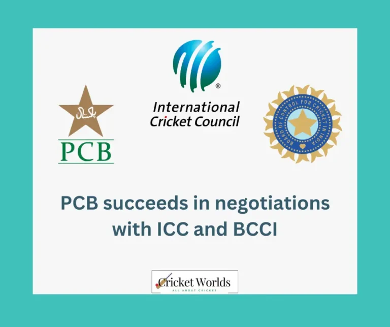 PCB succeeds in negotiations with ICC and BCCI