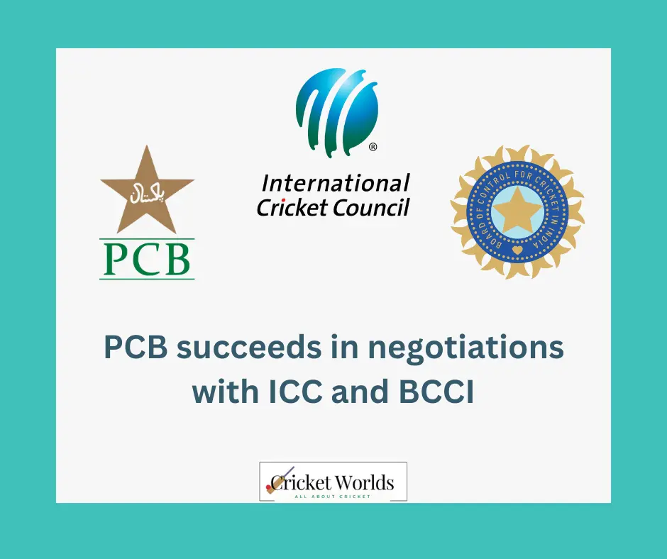 PCB succeeds in negotiations with ICC and BCCI