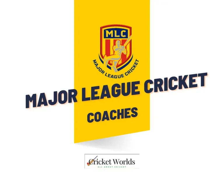 The coaches for Major League Cricket (MLC) teams