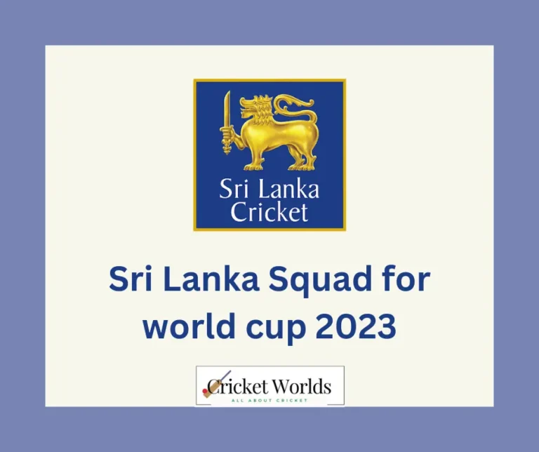 Sri Lanka Squad for World Cup 2023