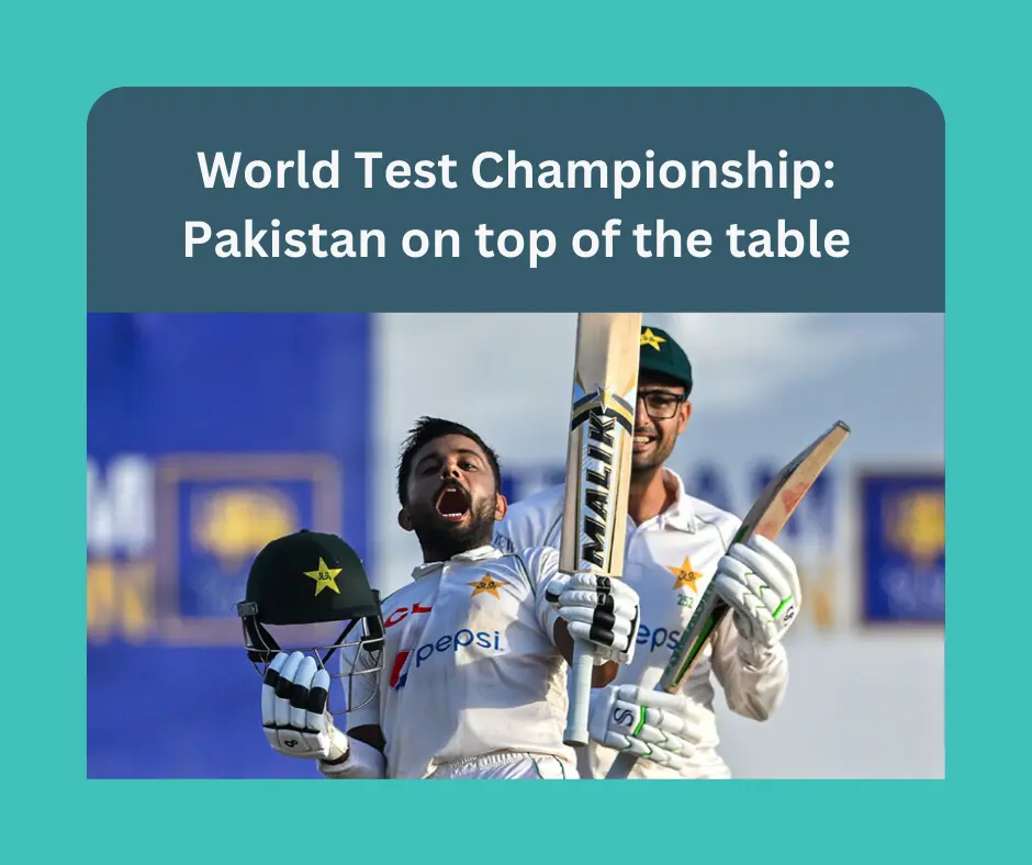 World Test Championship: Pakistan on top of the table